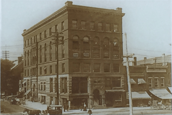 The Hollister building in Lansing, Michigan, home of AF Group during the 1920s.